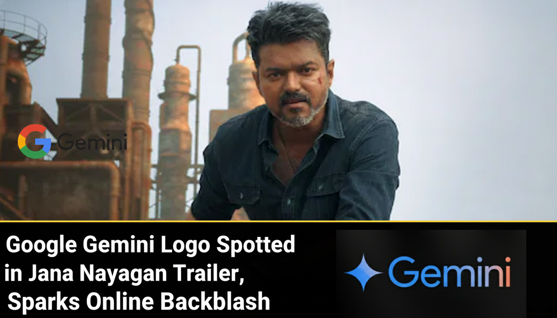 Google Gemini Logo Spotted in Jana Nayagan Trailer, Sparks Online Backlash