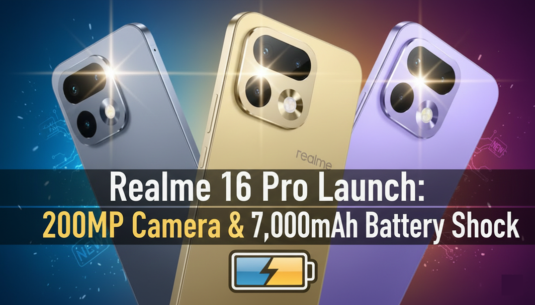 Realme 16 Pro Launch: 200MP Camera & 7,000mAh Battery Shock